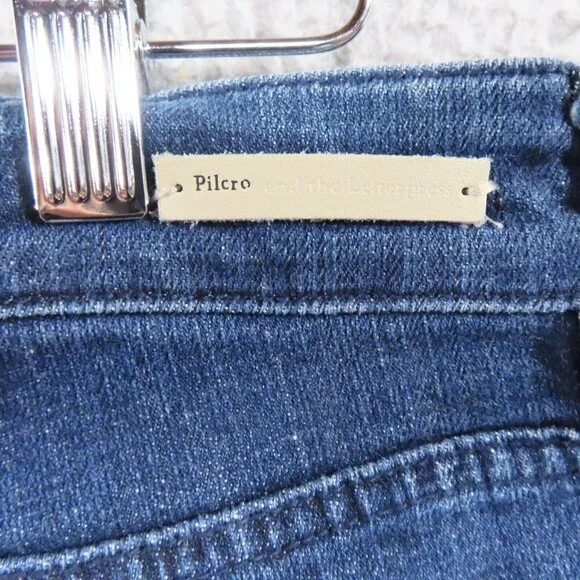 Anthropologie Pilcro and the Letterpress Jeans 26 Slim Sequin Boyfriend Bling - Picture 6 of 13